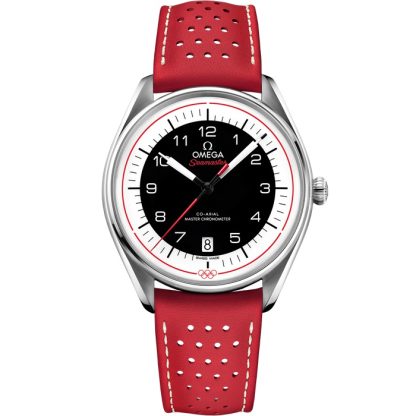 Omega Seamaster Olympic Official Timekeeper 39,5 mm, stalowy na skórzanym pasku 522.32.40.20.01.004
