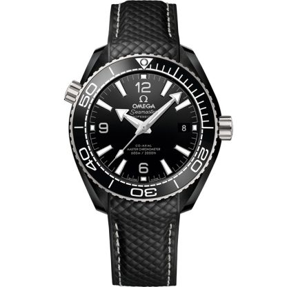 Omega Seamaster Planet Ocean 600M 39,5 mm, czarna ceramika na gumowym pasku 215.92.40.20.01.001