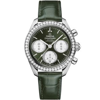 Omega Speedmaster 38 38 mm, stal na aligatorze 324.18.38.50.60.001