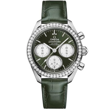 Omega Speedmaster 38 38 mm, stal na aligatorze 324.18.38.50.60.001