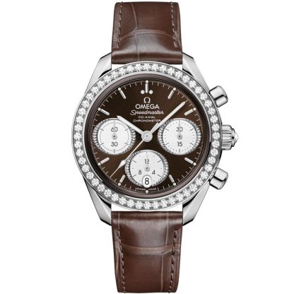 Omega Speedmaster 38 38 mm, stal na aligatorze 324.18.38.50.63.001