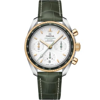 Omega Speedmaster 38 38 mm, stal - żółte złoto na skórzanym pasku 324.23.38.50.02.001