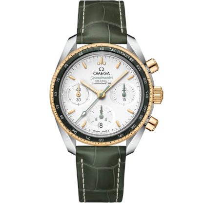 Omega Speedmaster 38 38 mm, stal - żółte złoto na skórzanym pasku 324.23.38.50.02.001