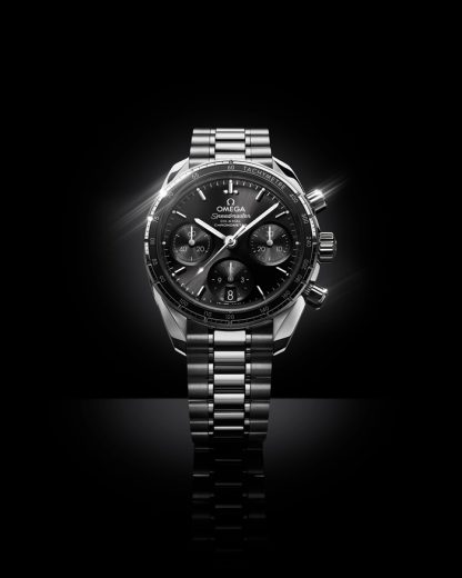 Omega Speedmaster 38 38 mm, stalowy na stalowym pasku 324.30.38.50.01.001 - obrazek 5