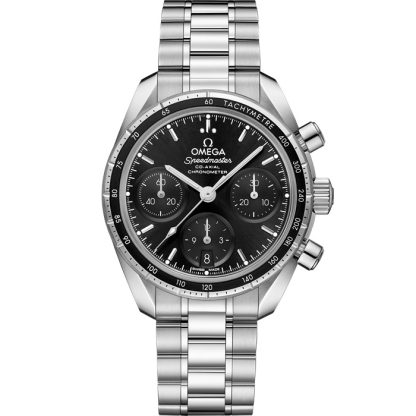 Omega Speedmaster 38 38 mm, stalowy na stalowym pasku 324.30.38.50.01.001