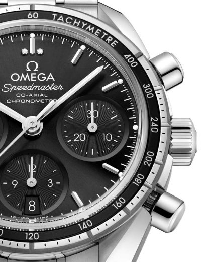 Omega Speedmaster 38 38 mm, stalowy na stalowym pasku 324.30.38.50.01.001 - obrazek 3