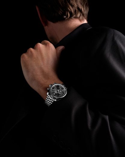 Omega Speedmaster 38 38 mm, stalowy na stalowym pasku 324.30.38.50.01.001 - obrazek 4