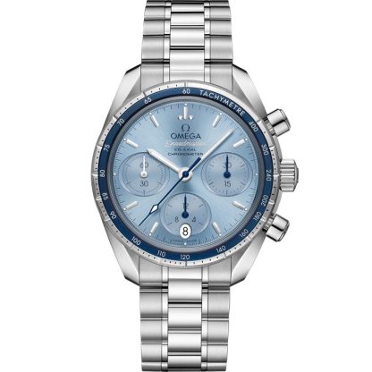 Omega Speedmaster 38 38 mm, stalowy na stalowym pasku 324.30.38.50.03.001