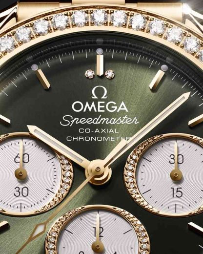 Omega Speedmaster 38 38 mm, złoto Moonshine™ na złocie Moonshine™ 324.55.38.50.60.001 - obrazek 6