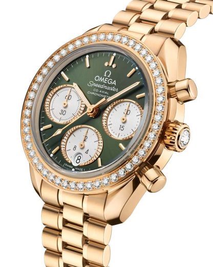 Omega Speedmaster 38 38 mm, złoto Moonshine™ na złocie Moonshine™ 324.55.38.50.60.001 - obrazek 3