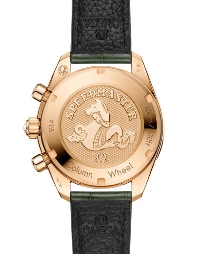 Omega Speedmaster 38 38 mm, złoty Moonshine™ na aligatorze 324.58.38.50.60.001 - obrazek 2