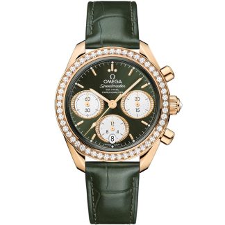 Omega Speedmaster 38 38 mm, złoty Moonshine™ na aligatorze 324.58.38.50.60.001
