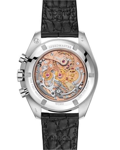 Omega Speedmaster Calibre 321 42 mm, platyna na skórzanym pasku 311.93.42.30.99.001 - obrazek 2