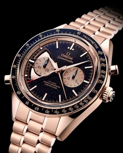 Omega Speedmaster Chrono Chime 45 mm, złoto Sedna™ na złocie Sedna™ 522.50.45.52.03.001 - obrazek 3