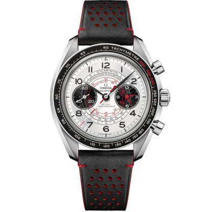 Omega Speedmaster Chronoscope 43 mm, stalowy na skórzanym pasku 329.32.43.51.02.001