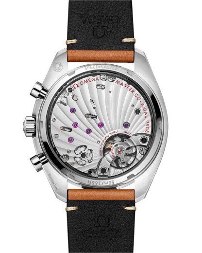 Omega Speedmaster Chronoscope 43 mm, stalowy na skórzanym pasku 329.32.43.51.03.001 - obrazek 2