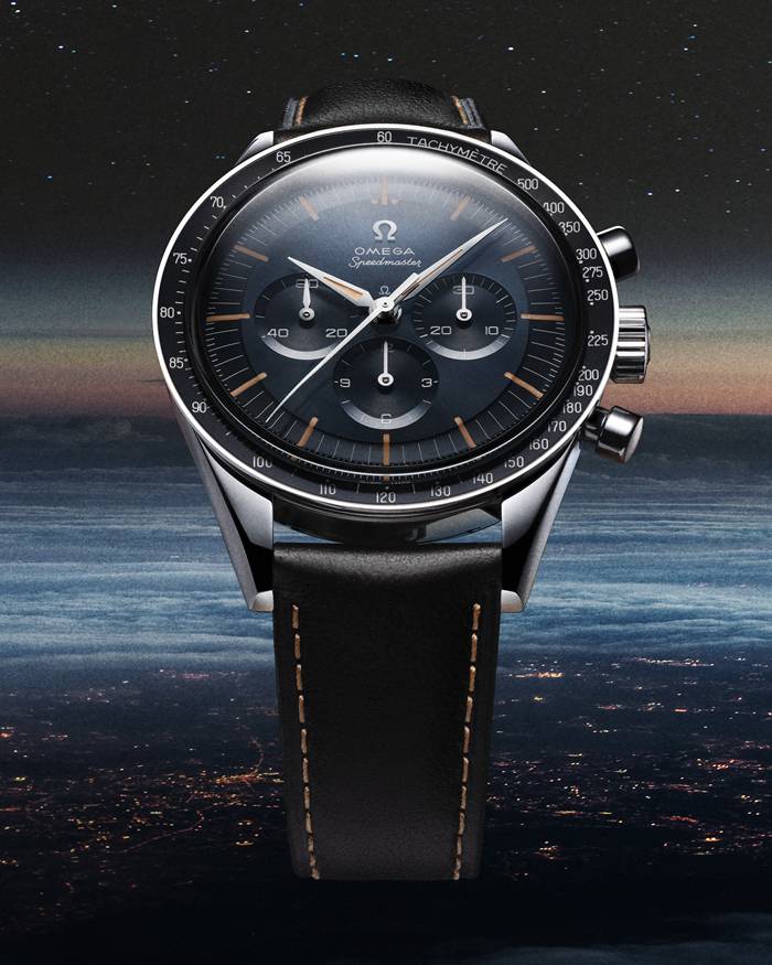 Omega Speedmaster First OMEGA in Space 39,7 mm, stalowy na skórzanym pasku 310.32.40.50.06.001 - obrazek 4