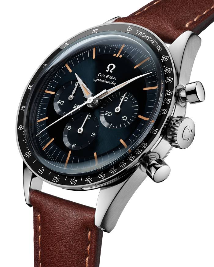 Omega Speedmaster First OMEGA in Space 39,7 mm, stalowy na skórzanym pasku 310.32.40.50.06.002 - obrazek 3