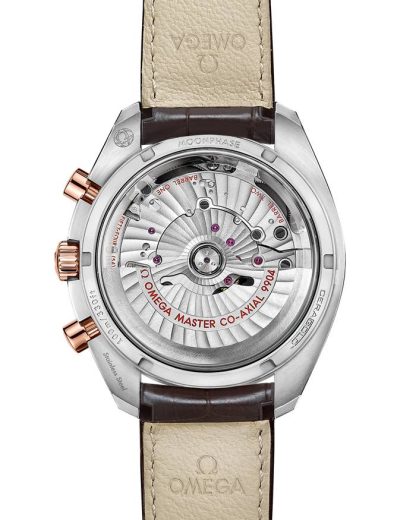 Omega Speedmaster Moonphase 44.25 mm, stal - złoto Sedna™ na skórzanym pasku 304.23.44.52.13.001 - obrazek 2