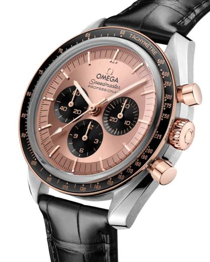 Omega Speedmaster Moonwatch Professional 42 mm, stal - złoto Sedna™ na aligatorze 310.23.42.50.99.001 - obrazek 3