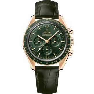 Omega Speedmaster Moonwatch Professional 42 mm, złoto Moonshine™ na skórzanym pasku 310.63.42.50.10.001