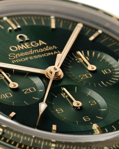 Omega Speedmaster Moonwatch Professional 42 mm, złoto Moonshine™ na złotym pasku Moonshine™ 310.60.42.50.10.001 - obrazek 3