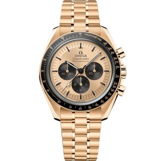 Omega Speedmaster Moonwatch Professional 42 mm, złoto Moonshine™ na złotym pasku Moonshine™ 310.60.42.50.99.002