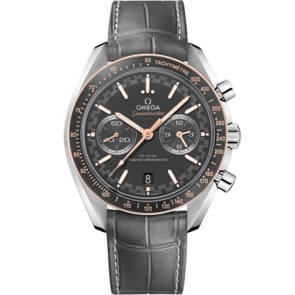 Omega Speedmaster Racing 44.25 mm, stalowy na skórzanym pasku 329.23.44.51.06.001