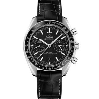 Omega Speedmaster Racing 44.25 mm, stalowy na skórzanym pasku 329.33.44.51.01.001