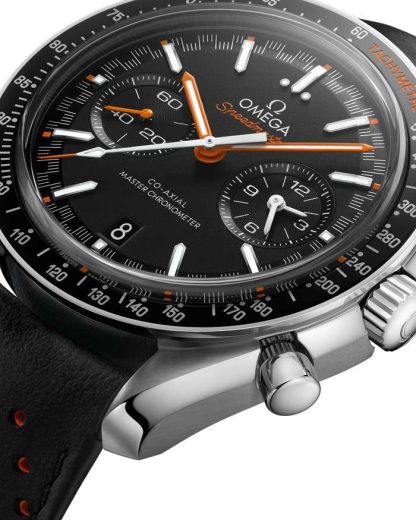 Omega Speedmaster Racing 44,25 mm, stalowy na skórzanym pasku 329.32.44.51.01.001 - obrazek 2