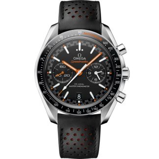 Omega Speedmaster Racing 44,25 mm, stalowy na skórzanym pasku 329.32.44.51.01.001