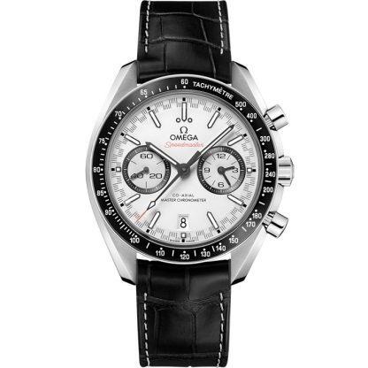 Omega Speedmaster Racing 44,25 mm, stalowy na skórzanym pasku 329.33.44.51.04.001