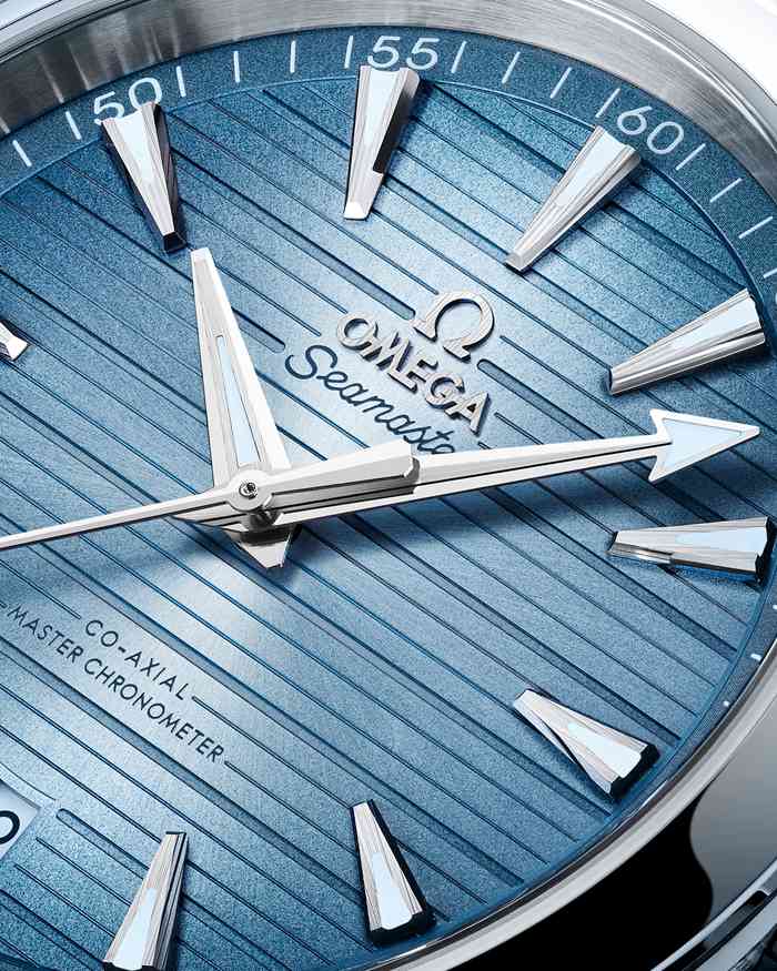 Omega Summer Blue Seamaster Aqua Terra 150M 41 mm, stalowy na gumowym pasku 220.12.41.21.03.008 - obrazek 3