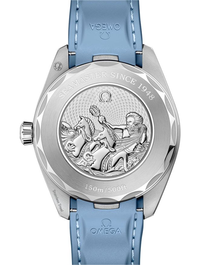 Omega Summer Blue Seamaster Aqua Terra 150M 43 mm, stalowy na gumowym pasku 220.12.43.22.03.002 - obrazek 2