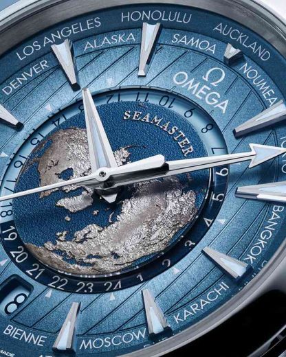 Omega Summer Blue Seamaster Aqua Terra 150M 43 mm, stalowy na gumowym pasku 220.12.43.22.03.002 - obrazek 3