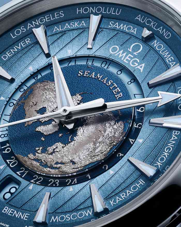 Omega Summer Blue Seamaster Aqua Terra 150M 43 mm, stalowy na gumowym pasku 220.12.43.22.03.002 - obrazek 3
