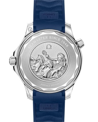 Omega Summer Blue Seamaster Diver 300M 42 mm, stalowy na gumowym pasku 210.32.42.20.03.002 - obrazek 2