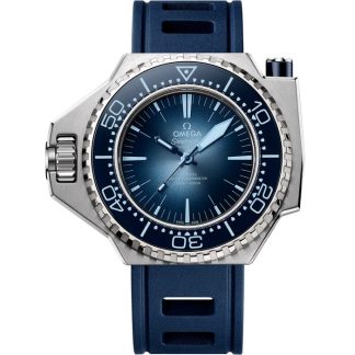 Omega Summer Blue Seamaster Ploprof 1200M 55x45 mm, O-MEGASTEEL na gumowym pasku 227.32.55.21.03.001