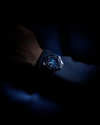 Omega Summer Blue Seamaster Ploprof 1200M 55x45 mm, O-MEGASTEEL na gumowym pasku 227.32.55.21.03.001 - obrazek 4
