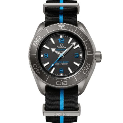 Omega Ultra Deep Seamaster Planet Ocean 6000M 45,5 mm, tytanowy na pasku NATO 215.92.46.21.01.001