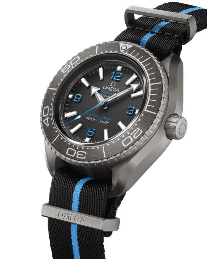Omega Ultra Deep Seamaster Planet Ocean 6000M 45,5 mm, tytanowy na pasku NATO 215.92.46.21.01.001 - obrazek 3