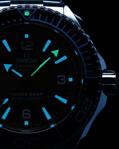 Omega Ultra Deep Summer Blue Seamaster Planet Ocean 6000M 45,5 mm, O-MEGASTEEL na O-MEGASTEEL 215.30.46.21.03.002 - obrazek 6