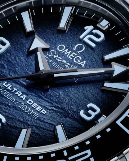 Omega Ultra Deep Summer Blue Seamaster Planet Ocean 6000M 45,5 mm, O-MEGASTEEL na O-MEGASTEEL 215.30.46.21.03.002 - obrazek 4