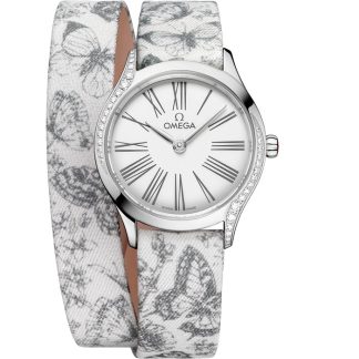 Zegarek męski Omega De Ville Mini Trésor 26 mm, stal na toile de jouy 428.17.26.60.04.002