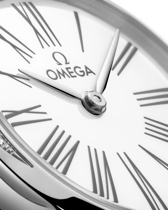 Zegarek męski Omega De Ville Mini Trésor 26 mm, stal na toile de jouy 428.17.26.60.04.002 - obrazek 3