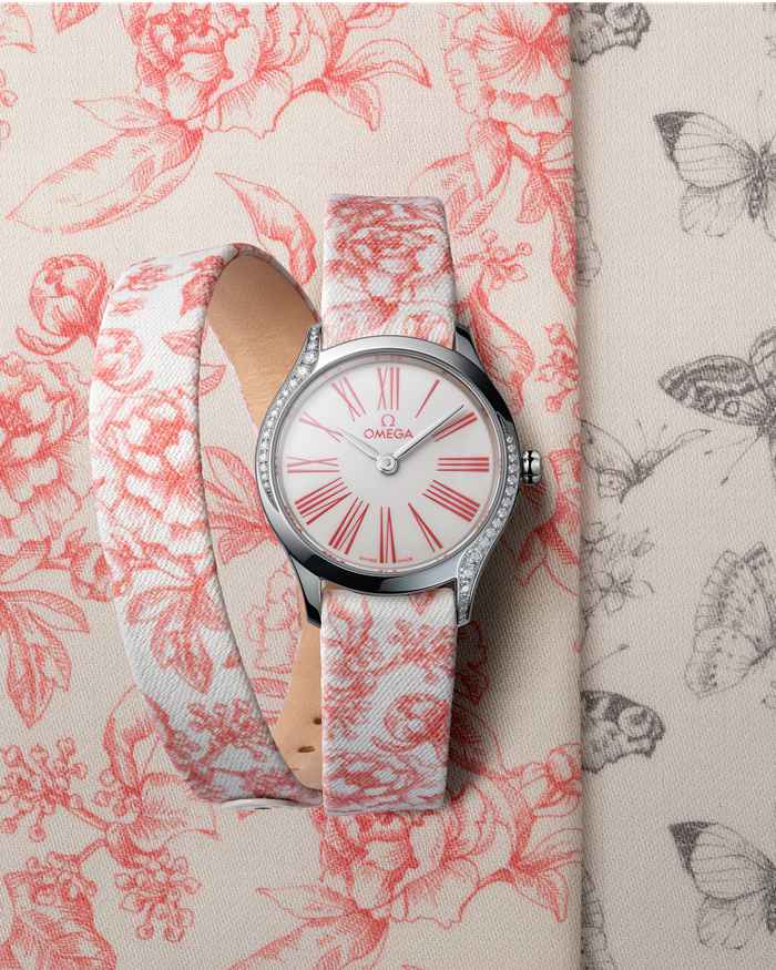 Zegarek męski Omega De Ville Mini Trésor 26 mm, stal na toile de jouy 428.17.26.60.04.003 - obrazek 7