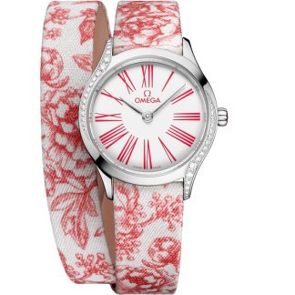 Zegarek męski Omega De Ville Mini Trésor 26 mm, stal na toile de jouy 428.17.26.60.04.003